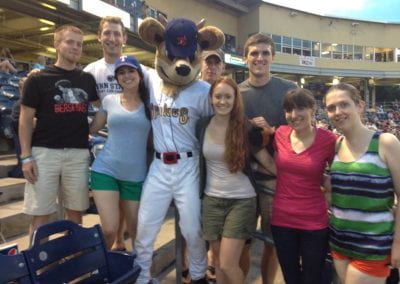 The Lab attends a Baseball game